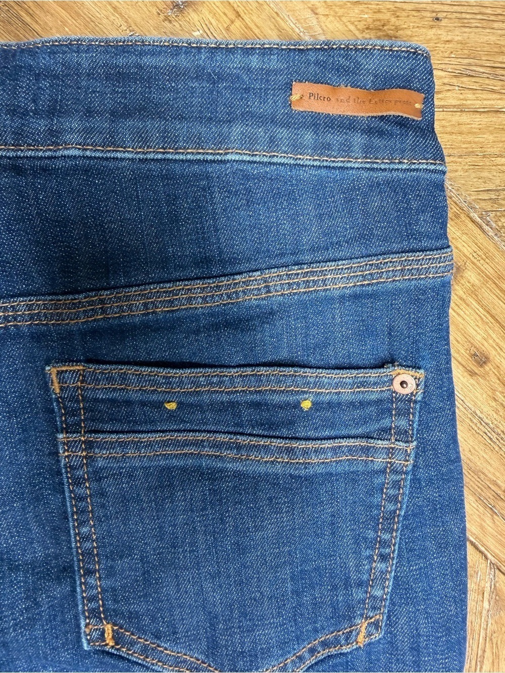 Pilcro Anthropologie Utility Patch Pocket‎ High Waist Bootcut Jeans 27 - Picture 15 of 15